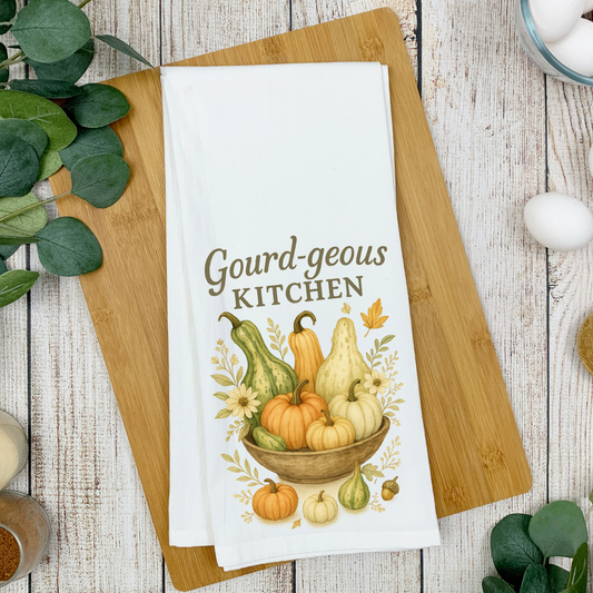 Gourd-geous Kitchen Tea Towel