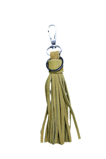 LEATHER TASSEL KEYCHAIN