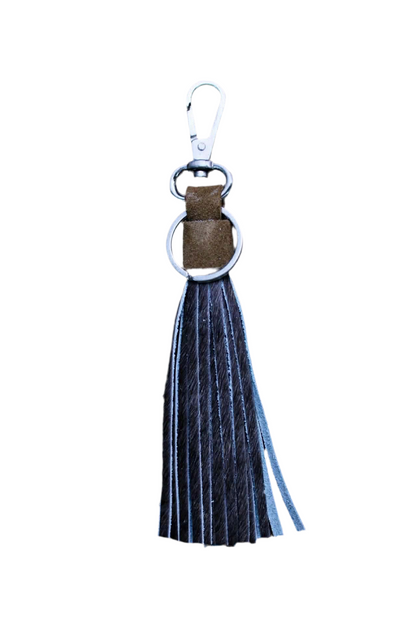 LEATHER TASSEL KEYCHAIN