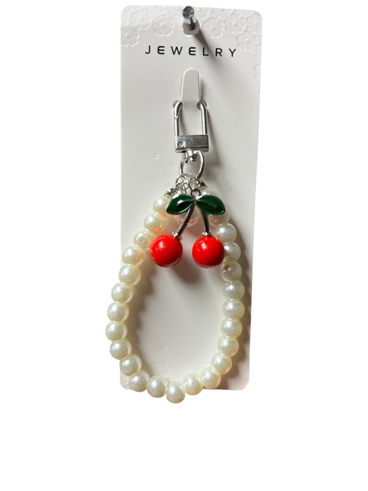 CHERRY PEARL BEAD KEY-CHAIN