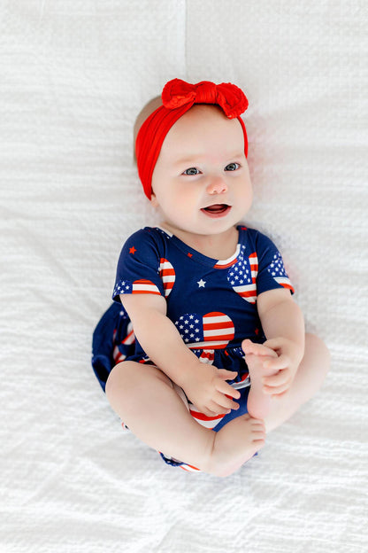 SALE I Heart the USA S/S Twirl Bodysuit