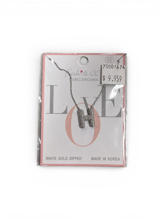 DIAMOND “H” NECKLACE