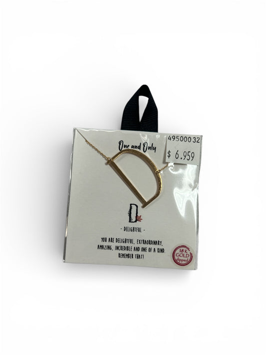 GOLD “D” NECKLACE