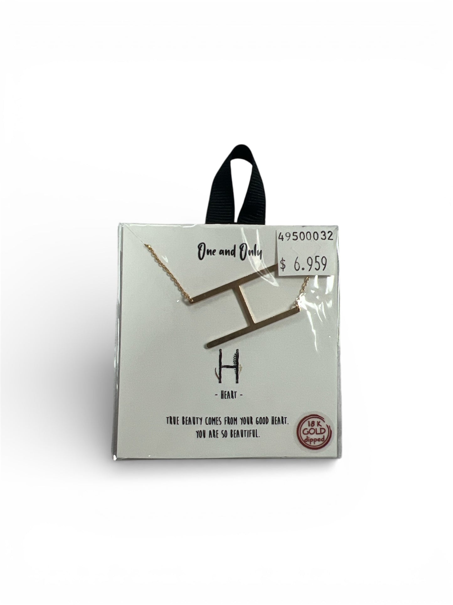 GOLD “H” NECKLACE