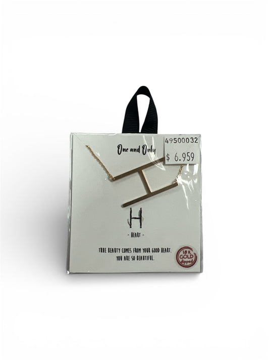 GOLD “H” NECKLACE