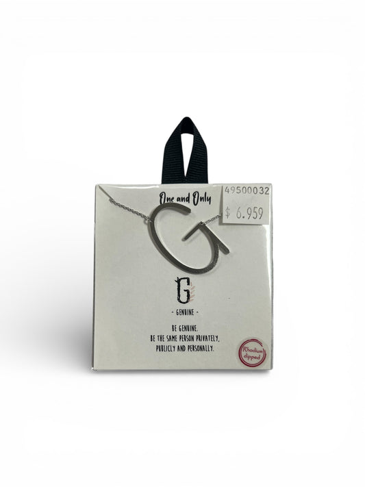 SILVER “G” NECKLACE