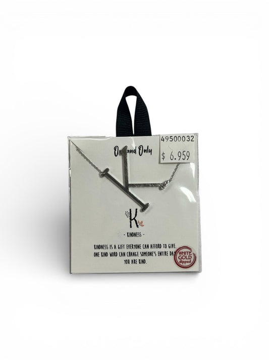 SILVER “K” NECKLACE