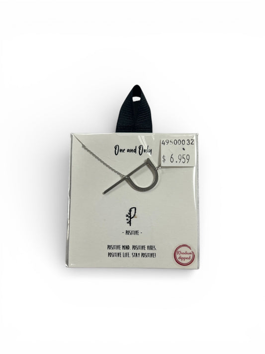 SILVER “P” NECKLACE