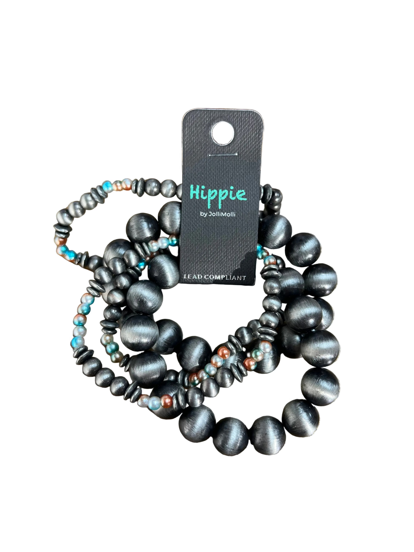 NAVAJO BEAD 5 PIECE BRACELET STACK