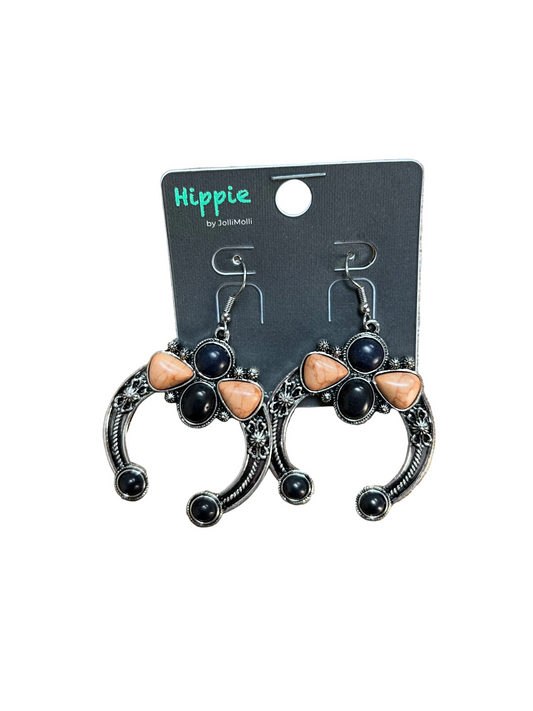 MULTICOLOR HORSESHOE EARRINGS