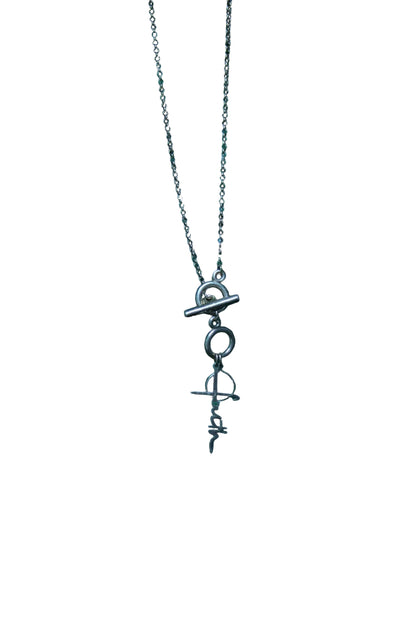 SEMI-PRECIOUS GOLD CHAIN FAITH NECKLACE