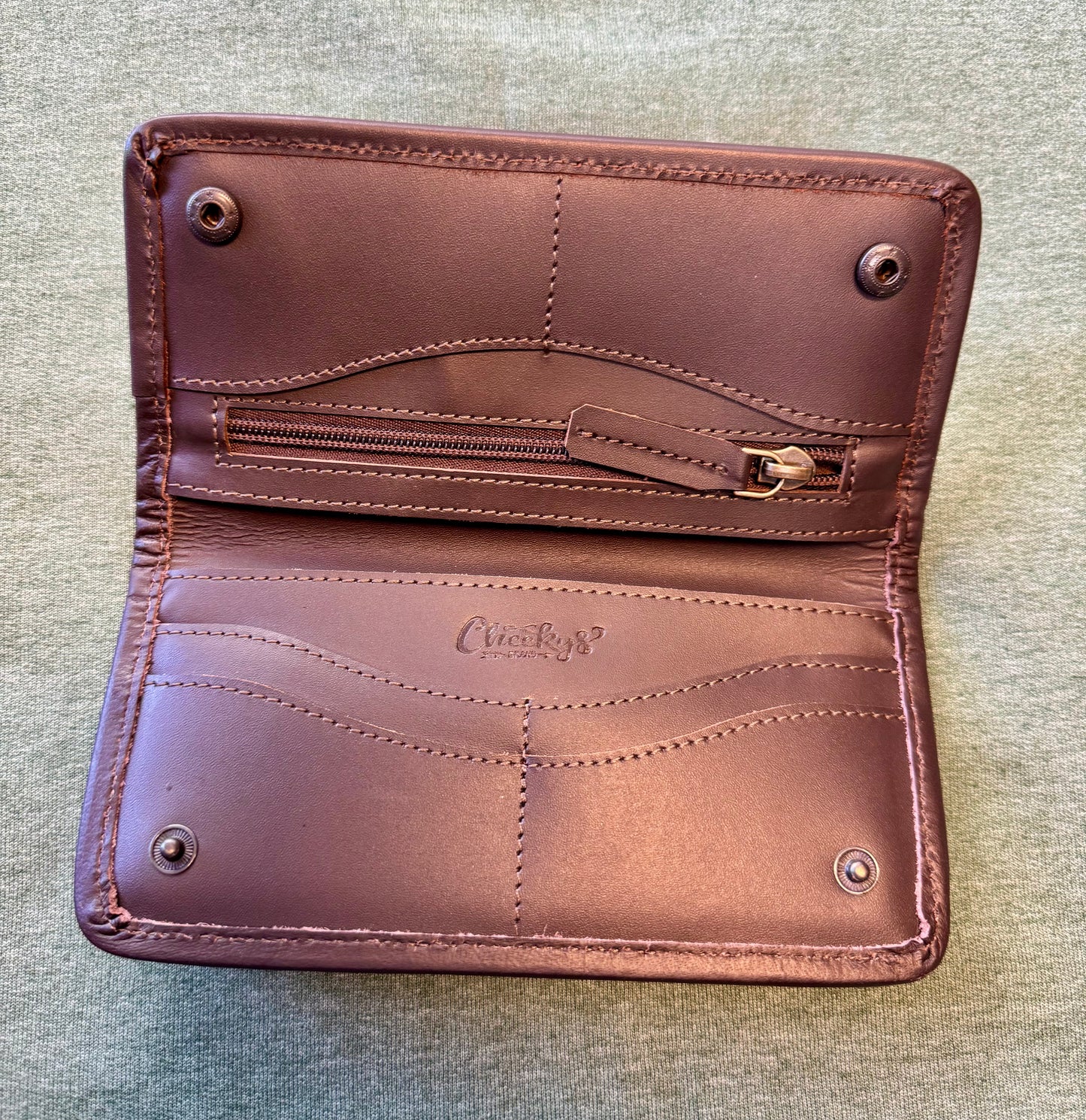 CHEEKYS GENUINE TOOLED LEATHER WALLET
