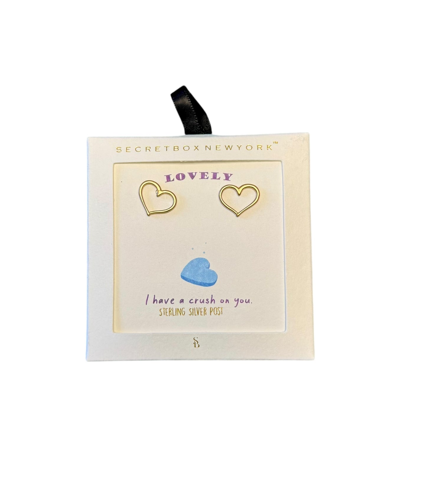 HOLLOW HEART STUDS