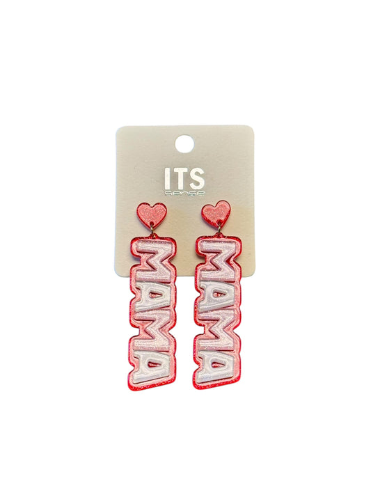 Pink MAMA Earrings