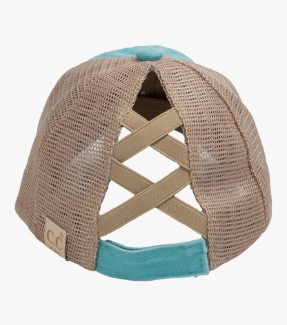CC CRISS CROSS PONYTAIL HATS