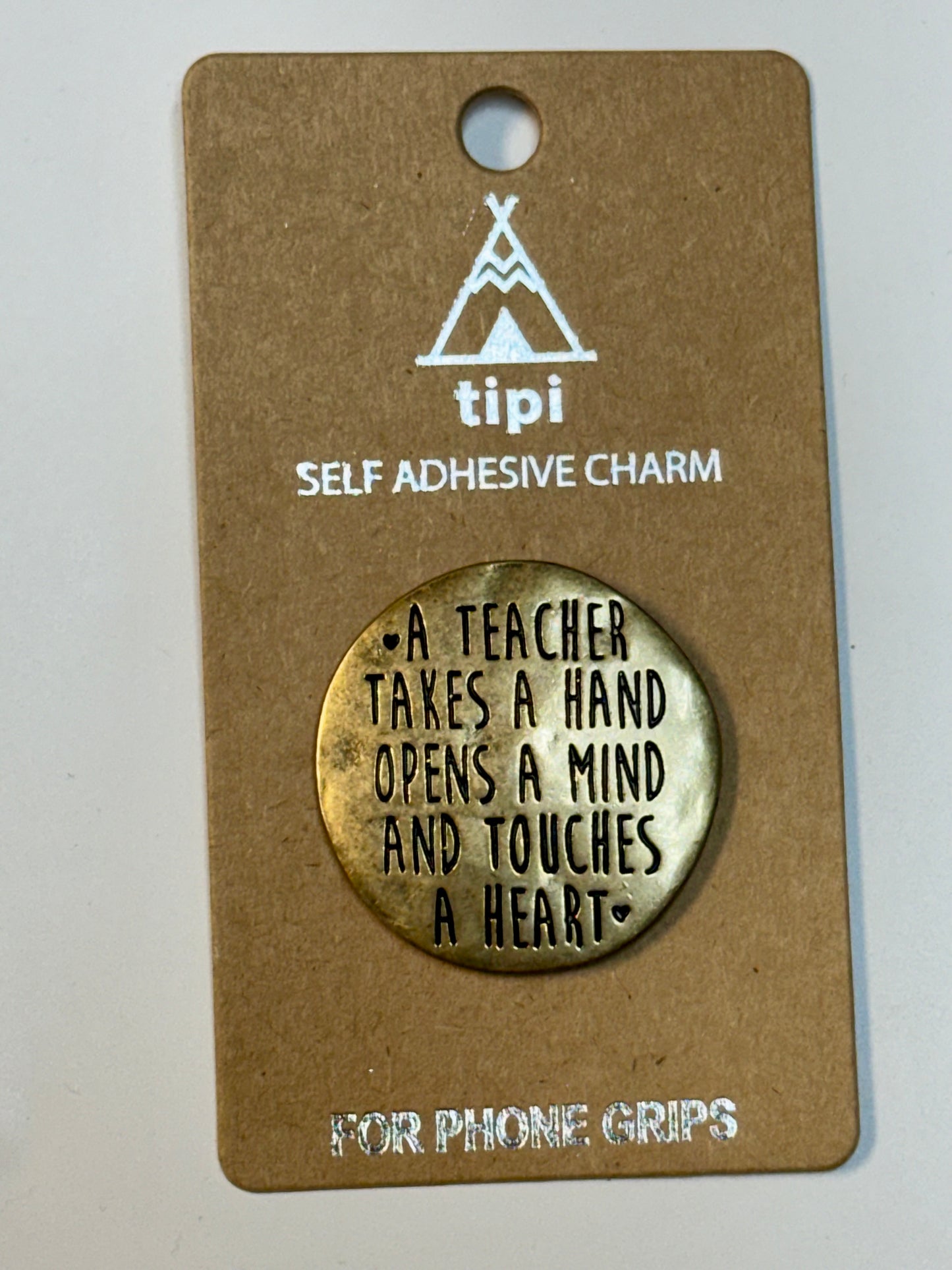 METAL SELF ADHESIVE CHARM - TEACHER