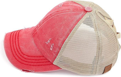 CC CRISS CROSS PONYTAIL HATS
