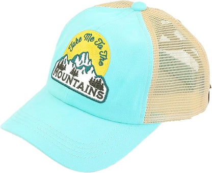 CC CRISS CROSS PONYTAIL HATS