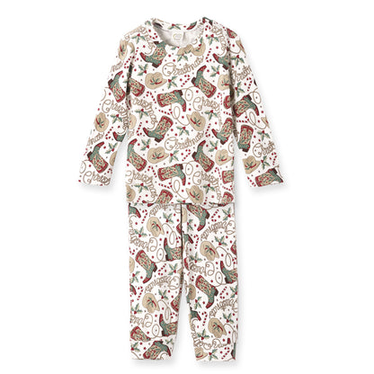 Western Christmas Family Matching Bamboo Pajamas - Cowboy
