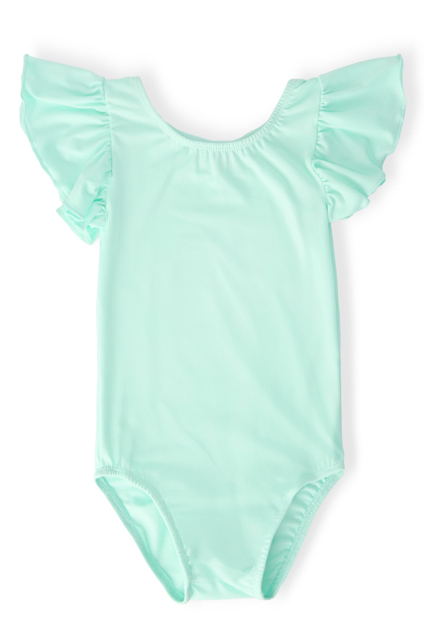 SALE Pastel Green S/S Flutter Sleeve Leotard