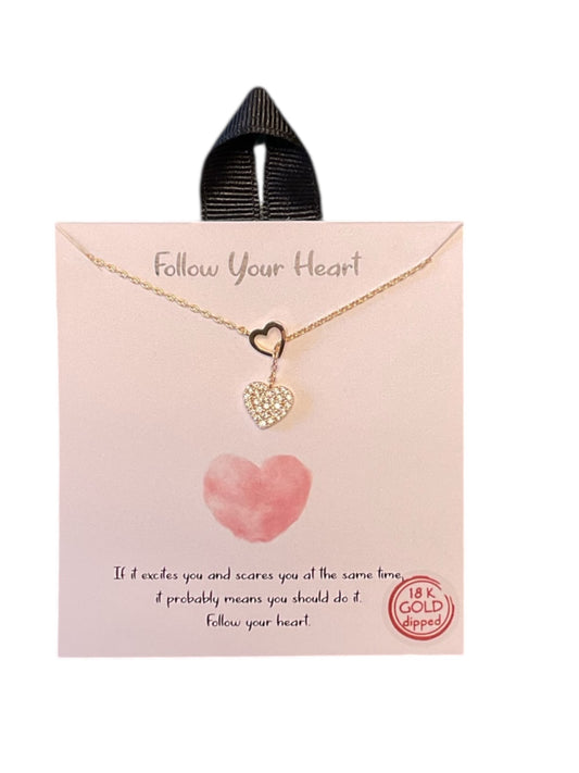 SLIP THROUGH HEART NECKLACE