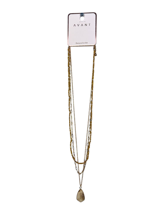 MUSTARD GOLD THREE PEICE NECKLACE