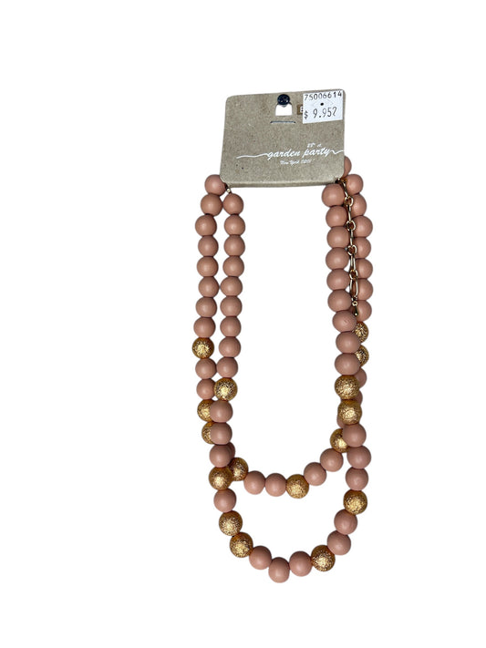 GOLD GLITTER BEAD NECKLACE