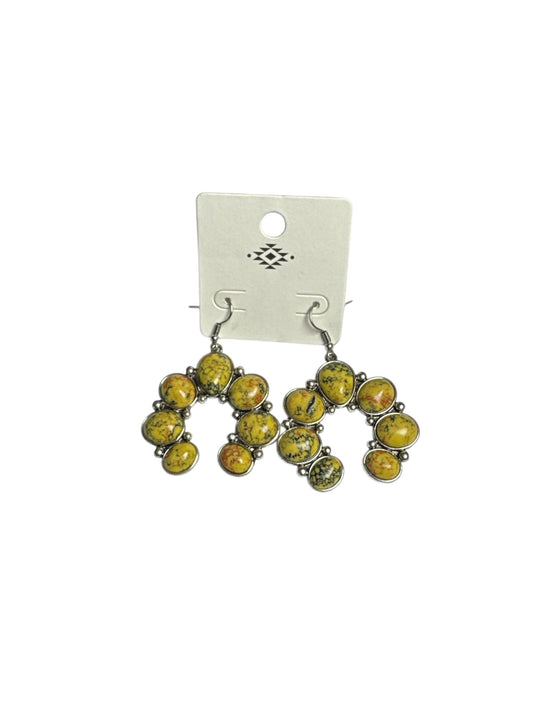 YELLOW BLOSSOM ROCK EARRINGS