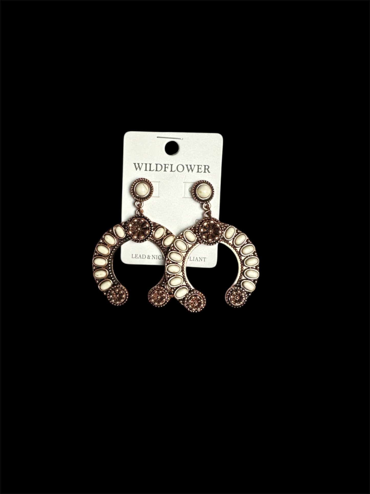 WHITE ROCK BRONZE EARRINGS