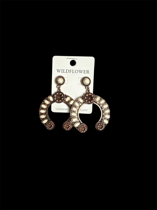 WHITE ROCK BRONZE EARRINGS
