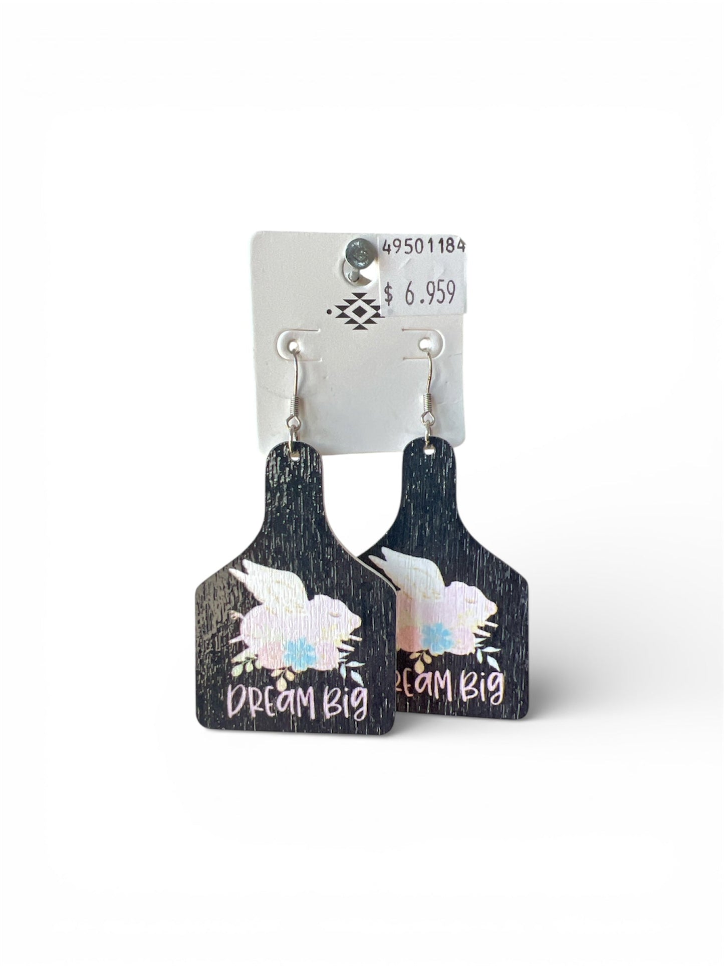 DREAM BIG TAG EARRINGS