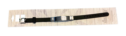 RUBBER BAND WTH METAL PLATE WITH BIBLE VERSE