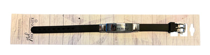 RUBBER BAND WTH METAL PLATE WITH BIBLE VERSE