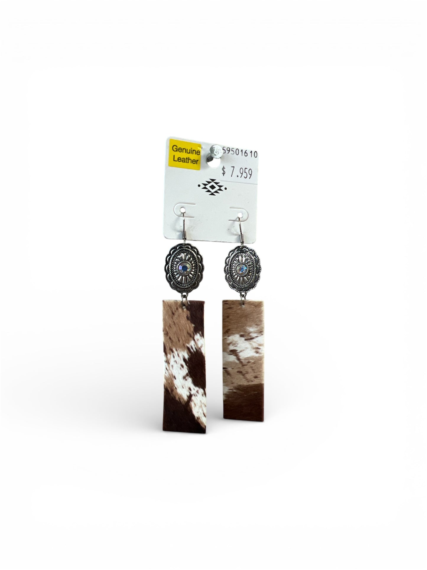 BLOSSOM COW HYDE EARRINGS