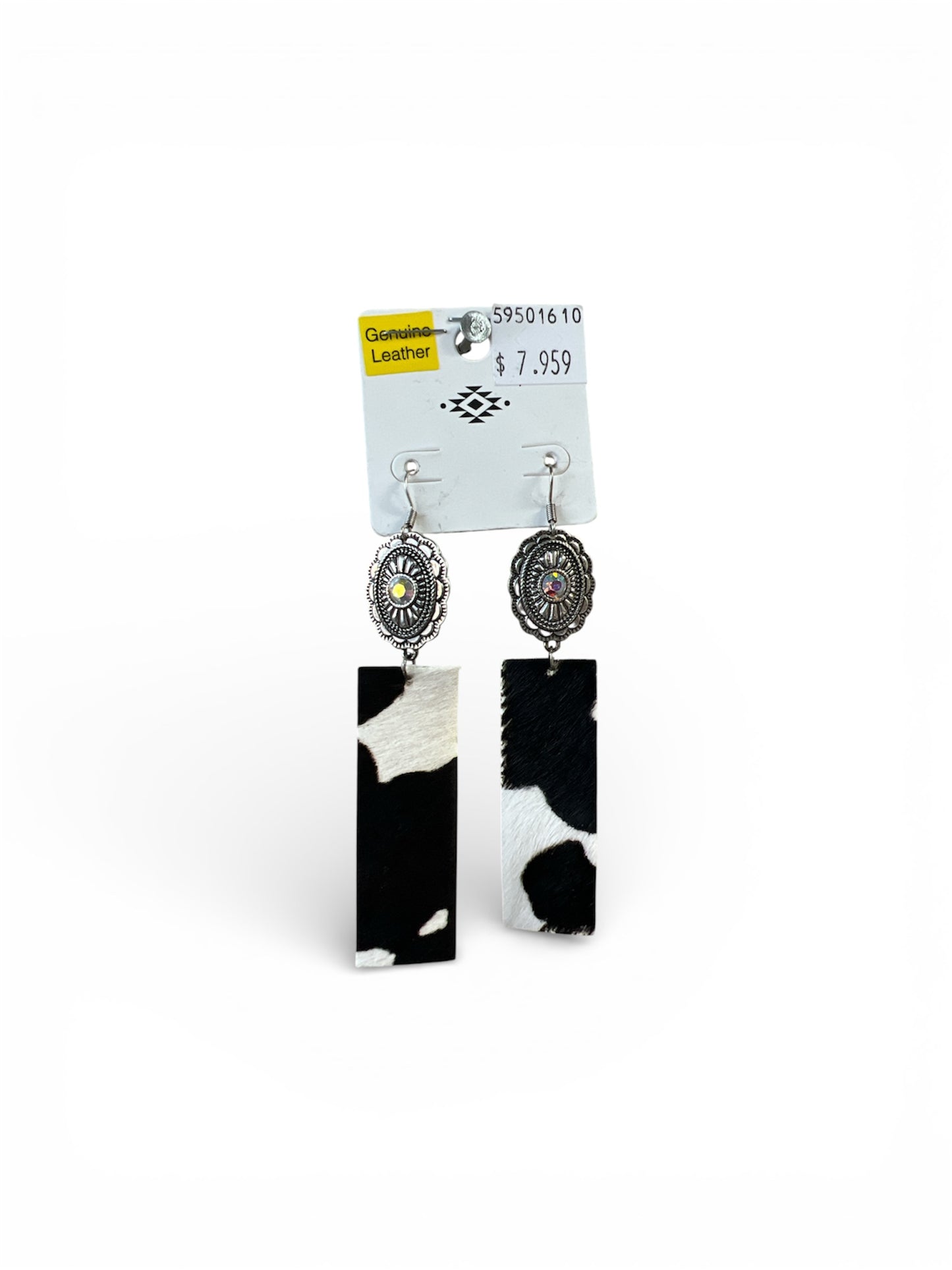 BLOSSOM COW HYDE EARRINGS