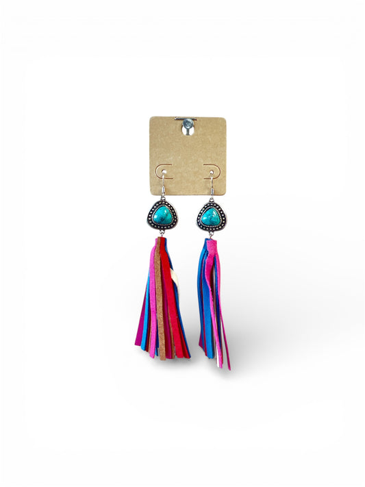 TURQUOISE STONE (SMALL) EARRINGS