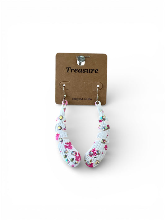METAL FEATHERED EARRINGS