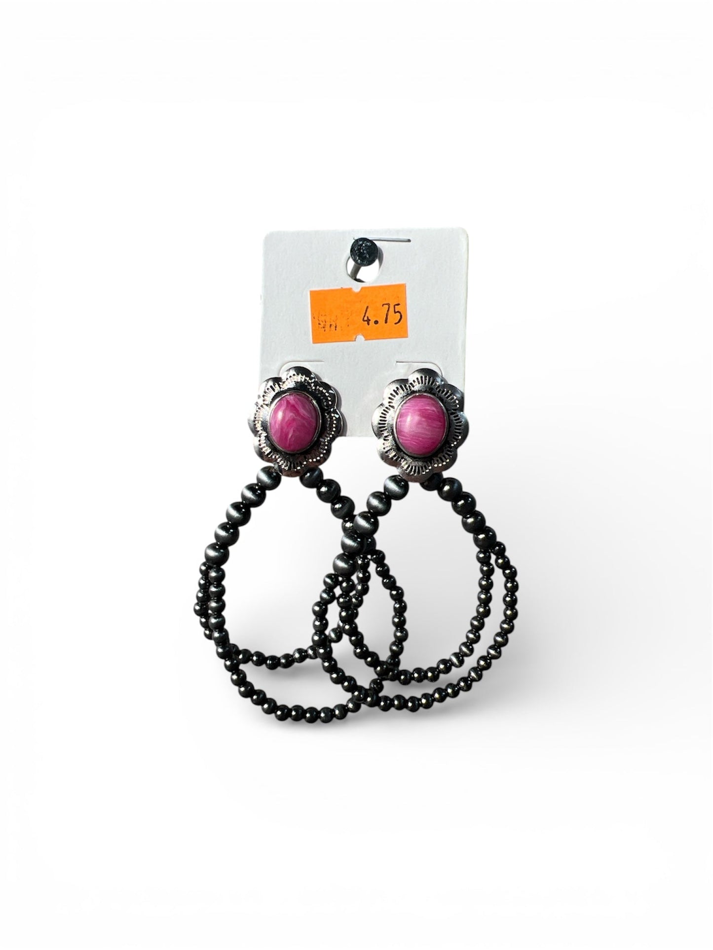 DOUBLE NAVAJO BEAD EARRINGS