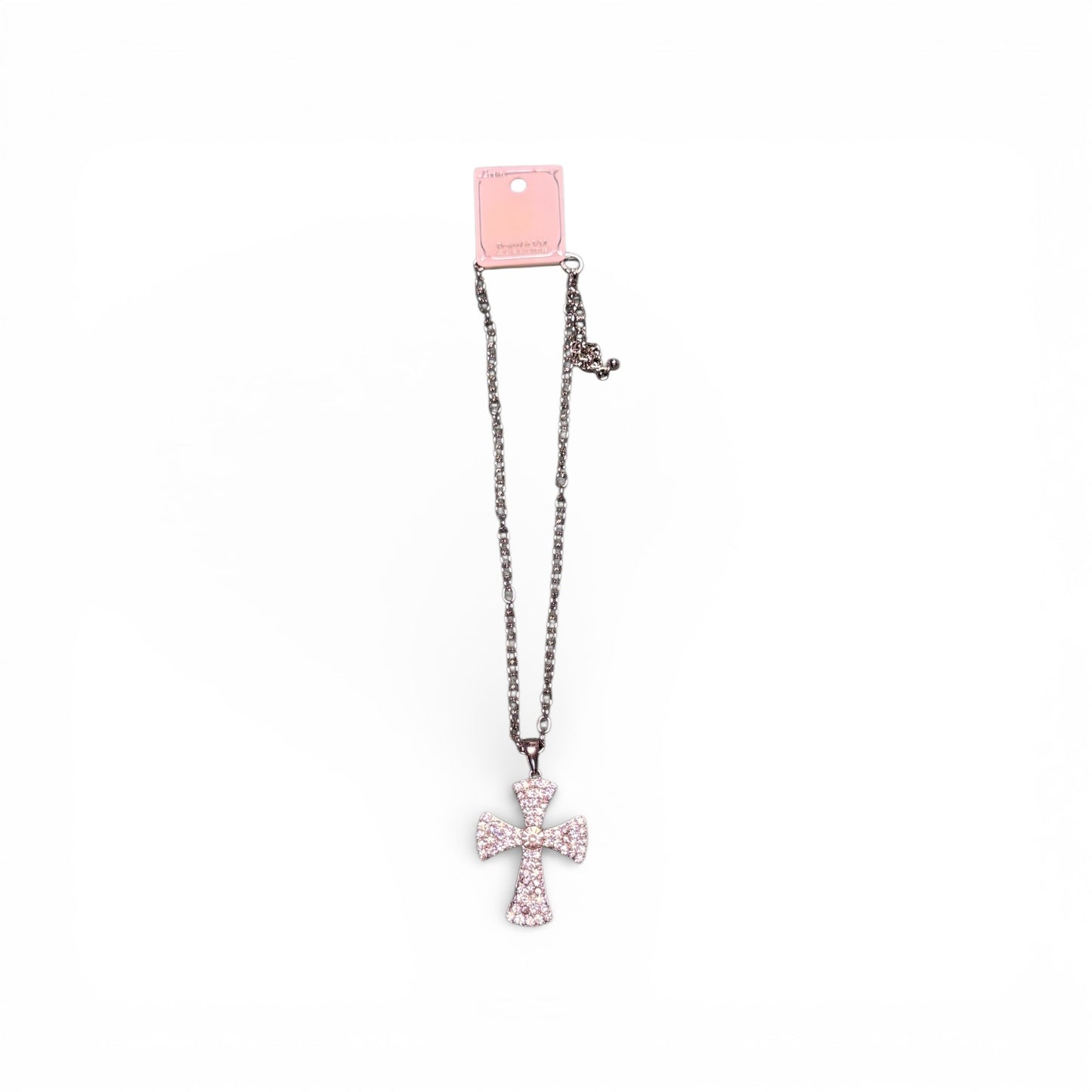 RHINESTONE CROSS NECKLACE
