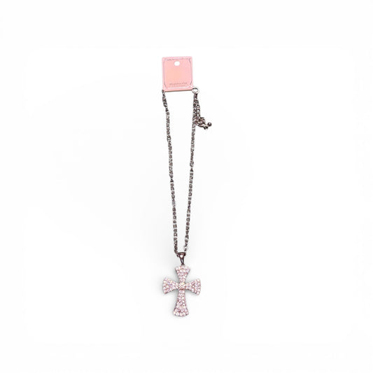 RHINESTONE CROSS NECKLACE