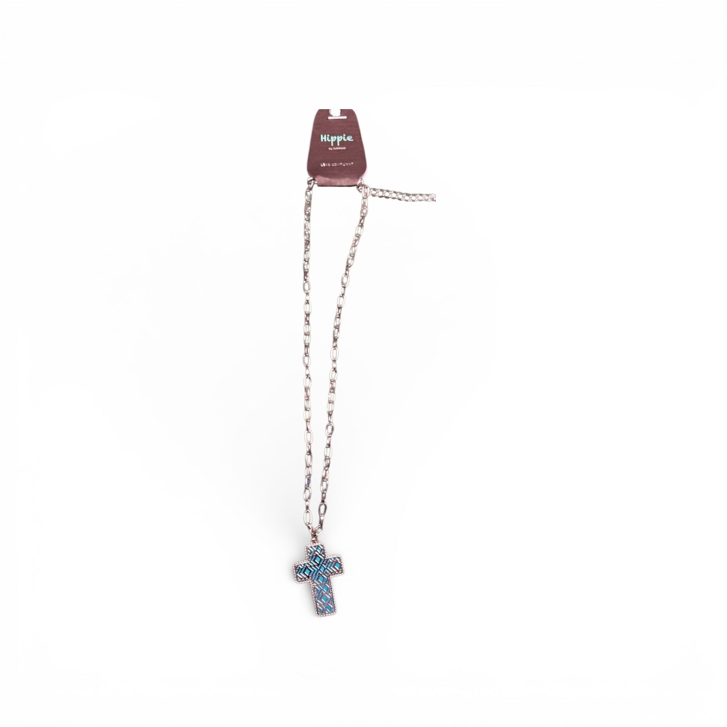 PEEP THROUGH CROSS NECKLACE