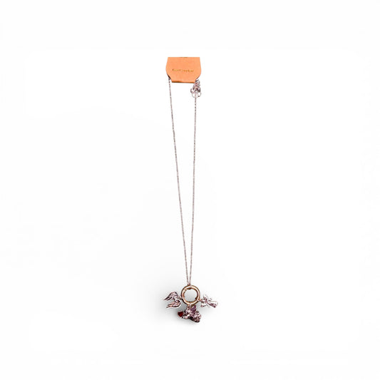 ANGEL AND WINGS CHARM NECKLACE