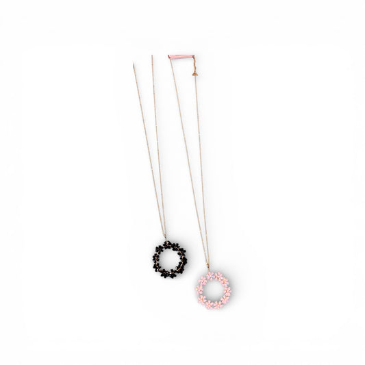 LONG NECKLACE WITH SEMI PRECIOUS STONES