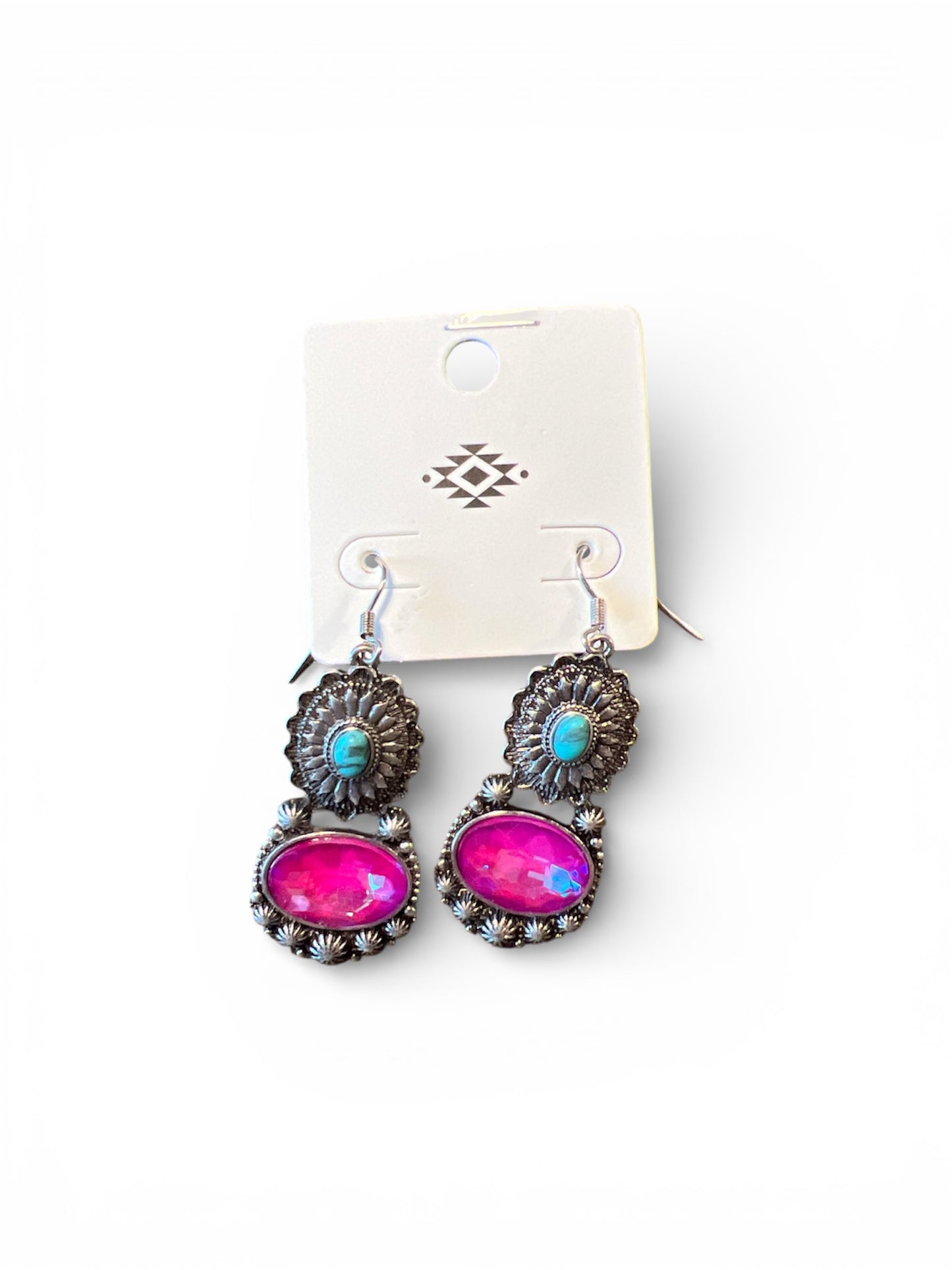 BLOSSOM DANGLE OVAL GEM EARRINGS
