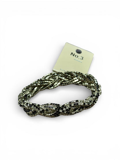 STRETCHY BRAIDED RHINESTONE BRACELET