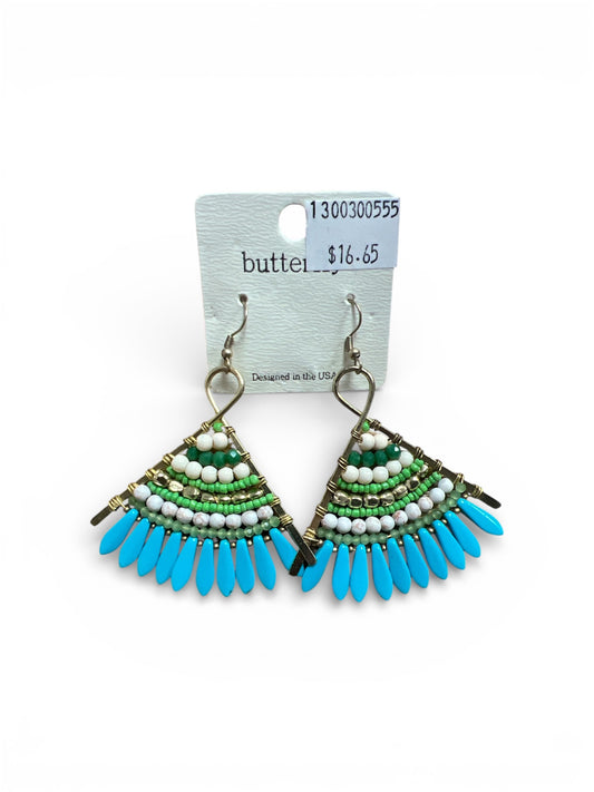 BEADED FRINGE EARRINGS