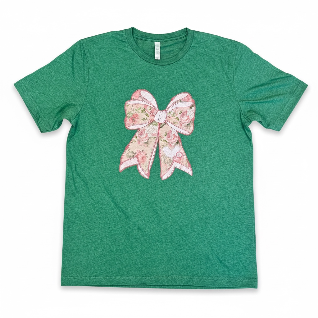 FLORAL BOW T-SHIRT