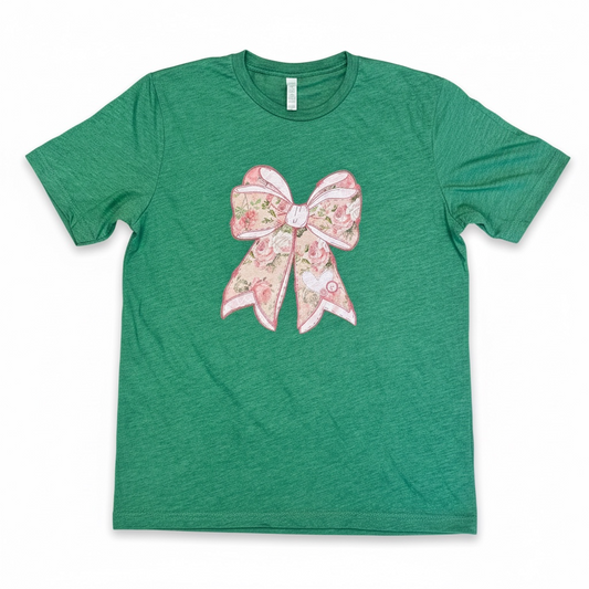FLORAL BOW T-SHIRT