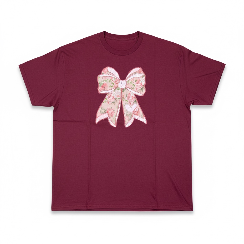 FLORAL BOW T-SHIRT