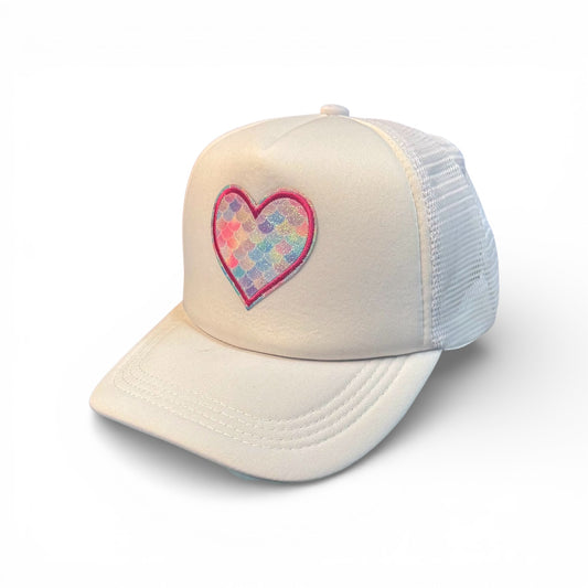MERMAID HEART TRUCKER STYLE HAT